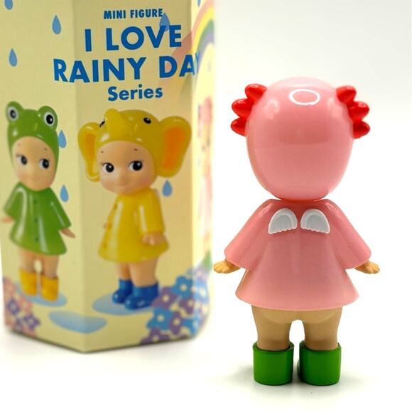 New Authentic SONNY ANGEL Axolotl, Rainy Day Series Mini Figurine Opened Box - Picture 2 of 5